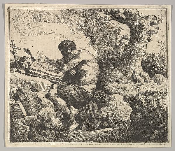 St. Jerome in a Landscape, by Jean Jacques Lagrenée