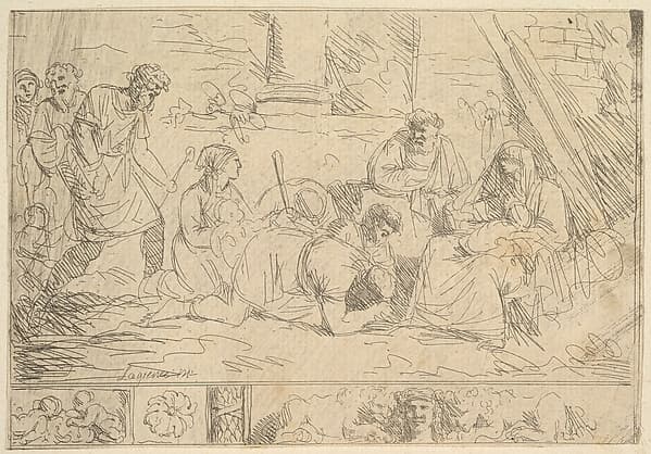 L'Adoration des Bergers (The Adoration of the Shepherds), by Jean Jacques Lagrenée
