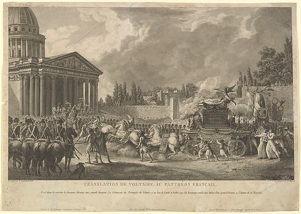 Translation de Voltaire au Panthéon Français, by Simon Charles Miger