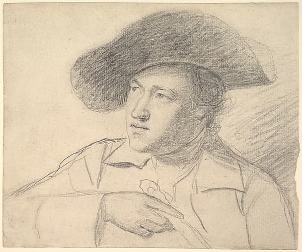 The Rev. William Atkinson, wearing a broad-brimmed hat, by George Romney