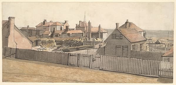 Fishermen's cottages at Hastings, by William Henry Hunt