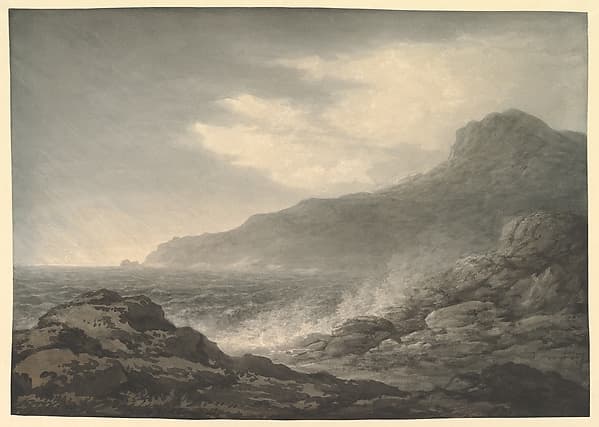 Barren Coast and Slight Storm, by John Glover