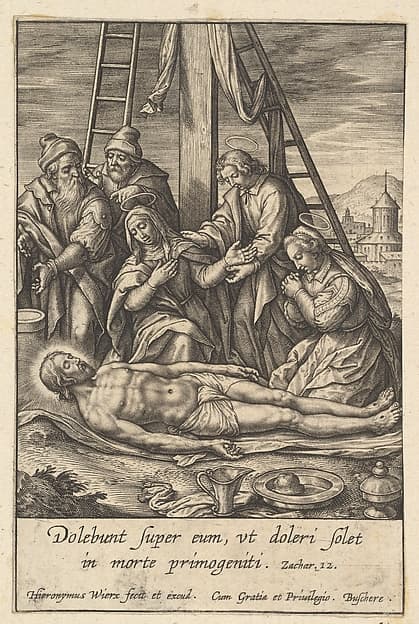 The Lamentation, by Hieronymus (Jerome) Wierix