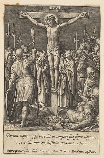 Christ Crucified, by Hieronymus (Jerome) Wierix