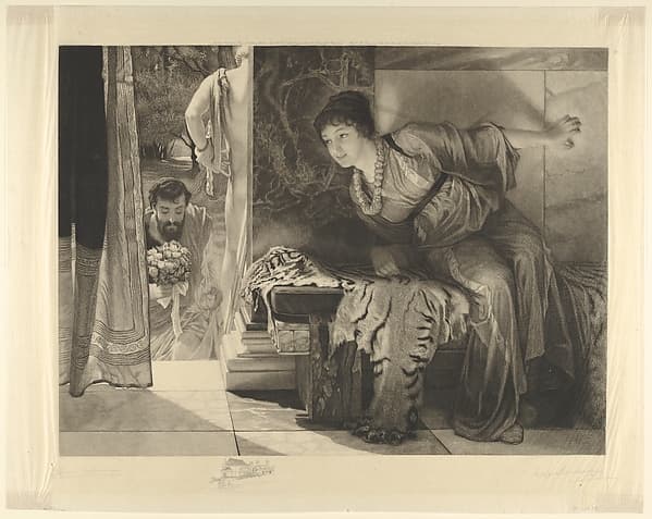 Welcome Footsteps (Well-known Footsteps), by Sir Lawrence Alma-Tadema