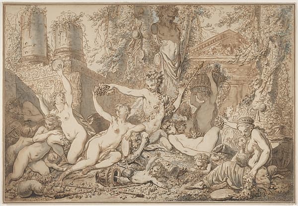 Bacchanal, by Jean Jacques François Le Barbier