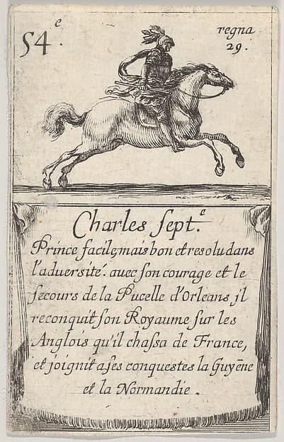 Charles Sept.-e / Prince facile..., from "Game of the Kings of France" (Jeu des Rois de France), by Stefano della Bella