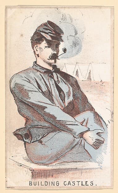 Life in Camp, Part 1: Building Castles; Hard Tack; Upset His Coffee; Water Call; A Shell is Coming; Riding on a Rail; Surgeons Call; An Unwelcome Visit; Late for Roll Call; Stuck in the Mud; The Guard House; Tossing in a Blanket, by Winslow Homer