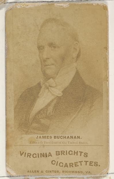 James Buchanan, from the Presidents of the United States series (N51) for Virginia Brights Cigarettes, by Allen & Ginter