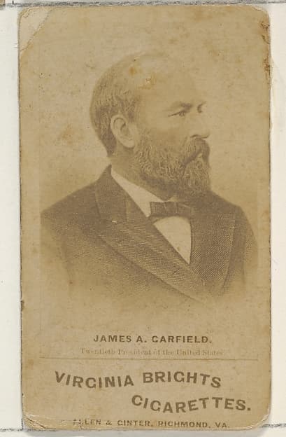 James A. Garfield, from the Presidents of the United States series (N51) for Virginia Brights Cigarettes, by Allen & Ginter