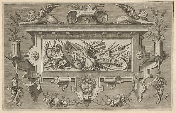 Veelderhande cierlijcke Compartementen profitelijck voor Schilders goutsmeden beeltsnijders ende ander constenaren., by Jacob Floris the Elder