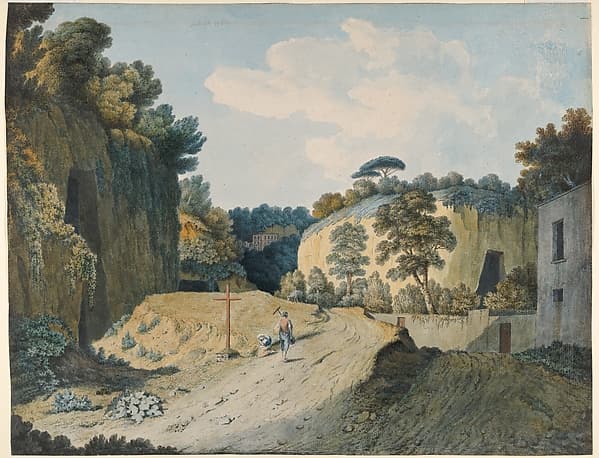 A Road in a Gorge near Naples, by Thomas Jones