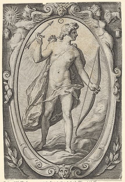 Apollo, from "The Planets", by Jacob Matham