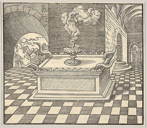 The Altar of Incense, from "De Biblie uth der uthlegginge Doctoris Martini Luthers", by Erhard Altdorfer