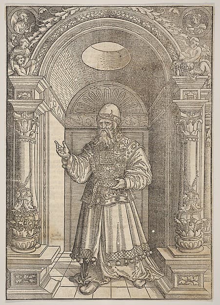 Aaron, from De Biblie uth der uthlegginge Doctoris Martini Luthers, by Erhard Altdorfer