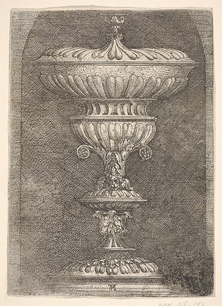 Covered Goblet in a Niche, by Albrecht Altdorfer