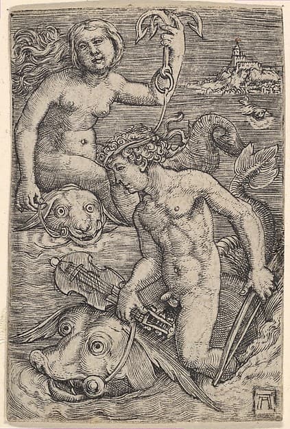 Arion and a Nereid, by Albrecht Altdorfer