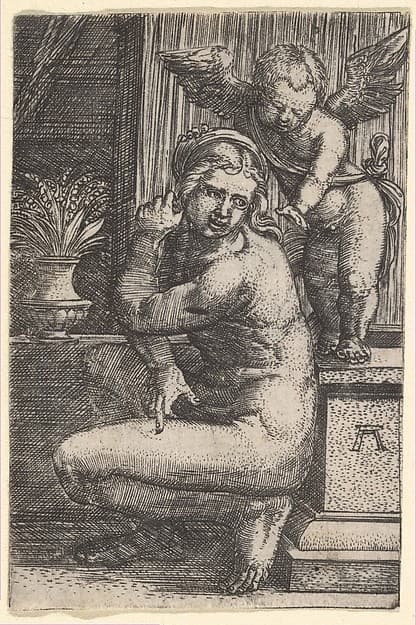 Venus Crouching, by Albrecht Altdorfer