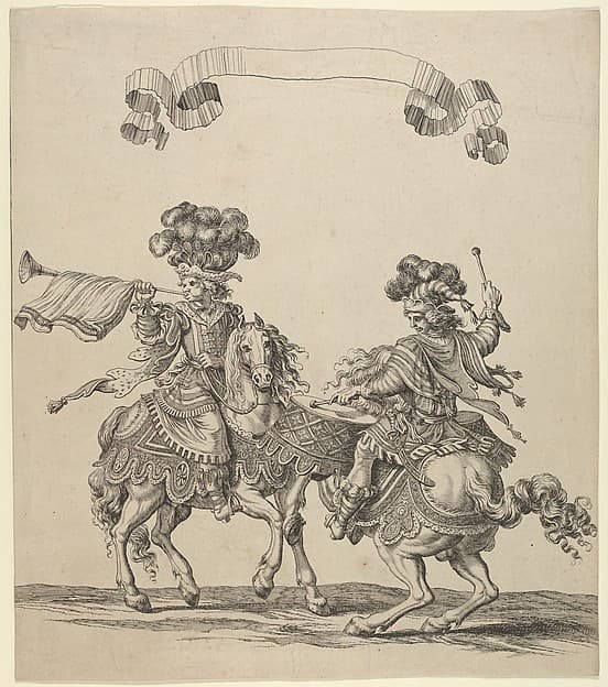 Plate 30 from "Course des Tetes et Bagues", by François Chauveau