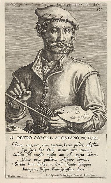 Pieter Coecke van Aelst, by Jan (Johannes) Wierix