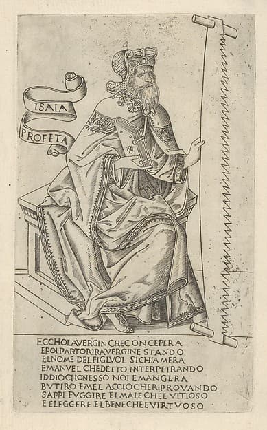 The Prophet Isaiah, from "Prophets and Sibyls", by Francesco Rosselli