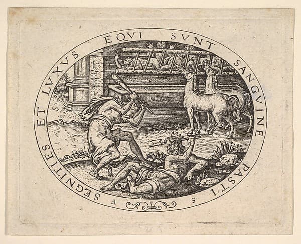 Hercules Killing Diomedes, by Etienne Delaune