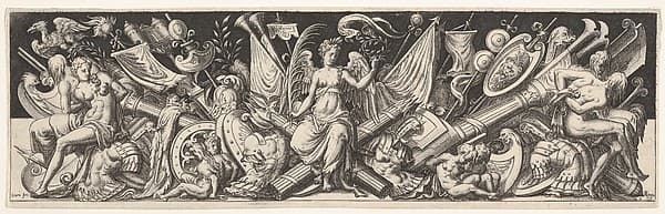 Plate from "Battles and Victories" (Combats et Triomphes), by Etienne Delaune