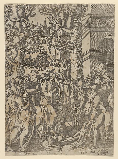 Christ's Entry into Jerusalem, by Léonard Limosin