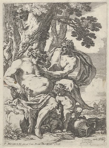 Silenus and Satyr, by Nicolaus Chapron