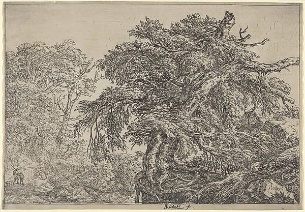 The Great Beech (Two Farmers with their Dog), by Jacob van Ruisdael