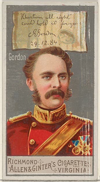 Charles George Gordon, from the Great Generals series (N15) for Allen & Ginter Cigarettes Brands, by Allen & Ginter