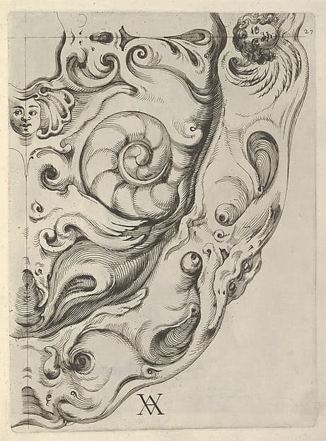 Plate 27, from "Modelli Artificiosi (...), parte seconda", by Theodor van Kessel