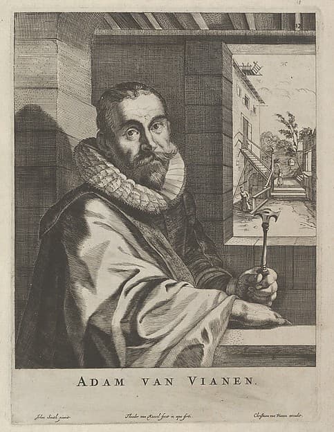 Portrait of Adam van Vianen, plate 18 from "Modelli Artificiosi (...), parte seconda", by Theodor van Kessel