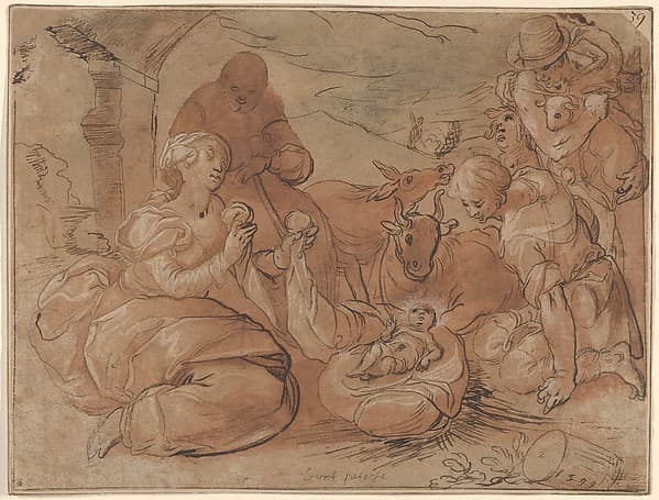 The Adoration of the Shepherds, by Gerrit Pietersz. Sweelink