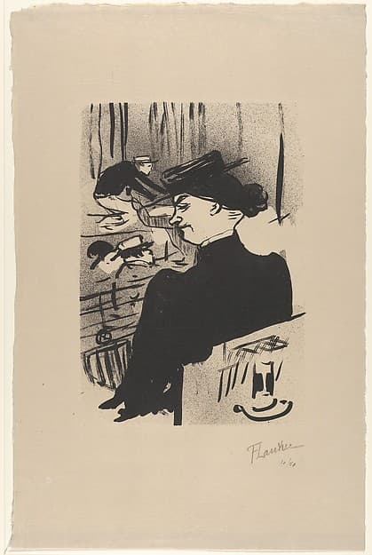 A Spectator (from Le Café Concert), by Henri de Toulouse-Lautrec