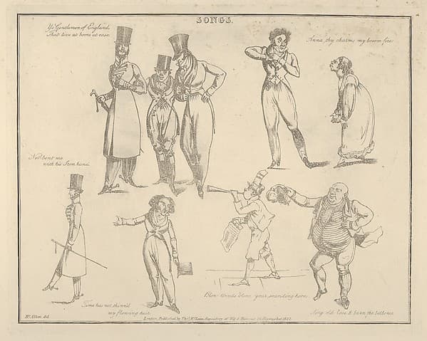 Songs: "Ye Gentlemen of England That Live at Ease...", by Henry Thomas Alken