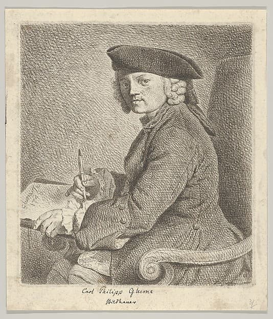 Carl Philipp Glume, the Artist's Brother, by Johann Gottlieb Glume
