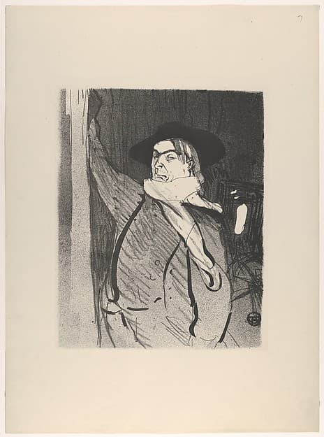 Aristide Bruant (from Le Café Concert), by Henri de Toulouse-Lautrec