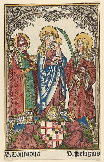 Virgin and Child with the Patron Saints of Constance, by Hans Burgkmair