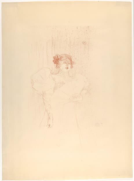 Luce Myrès (Front View), by Henri de Toulouse-Lautrec