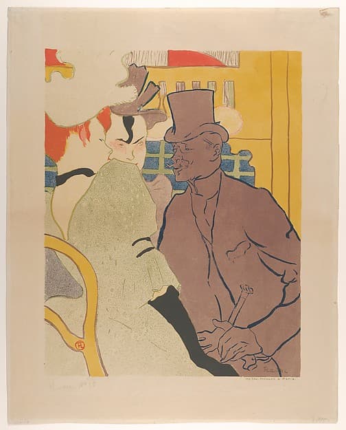 The Englishman at the Moulin Rouge, by Henri de Toulouse-Lautrec