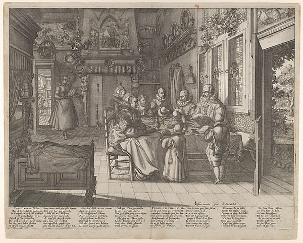 A Family Saying Grace, by Claes Jansz. Visscher