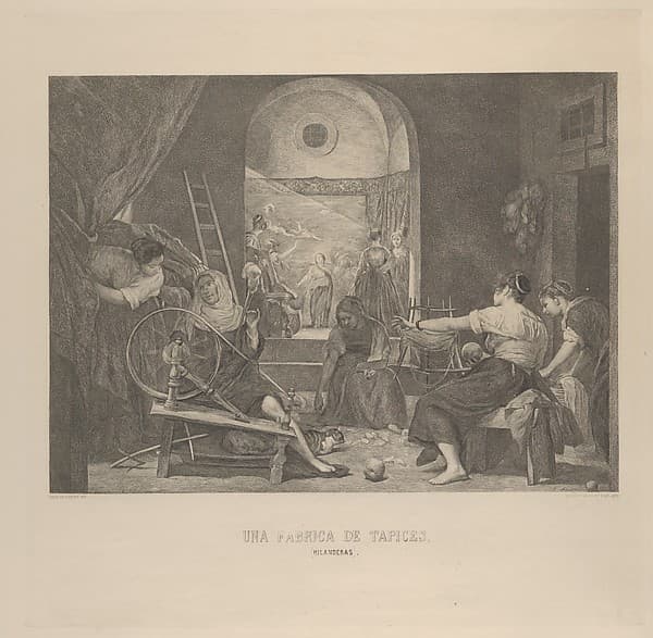 The Fable of Aracne, or 'The Spinners', after Velázquez, by Bartolomé Maura