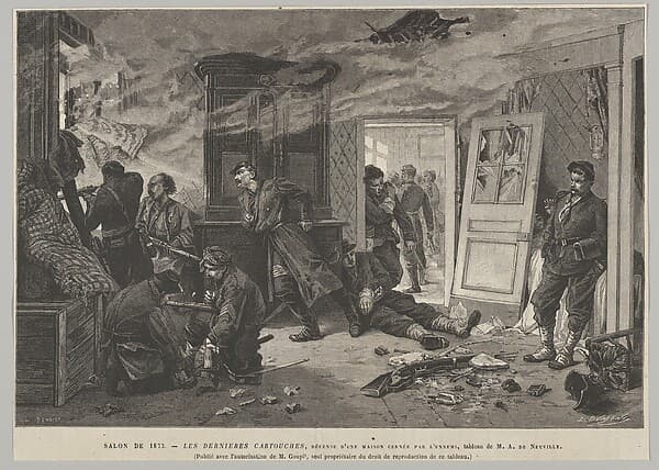 The Last Cartridges, from "L'Univers Illustré", by Louis Paul Pierre Dumont