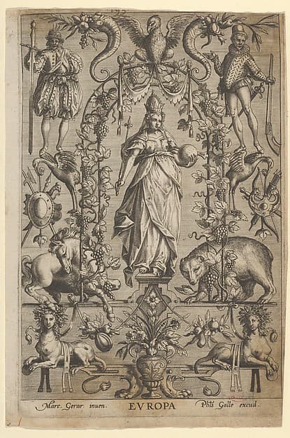 Allegory of Europe, from "The Four Continents", by Marcus Gheeraerts the Elder