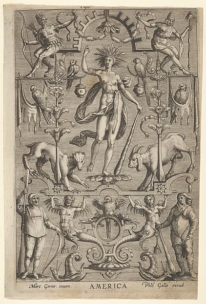 Allegory of America, from "The Four Continents", by Marcus Gheeraerts the Elder