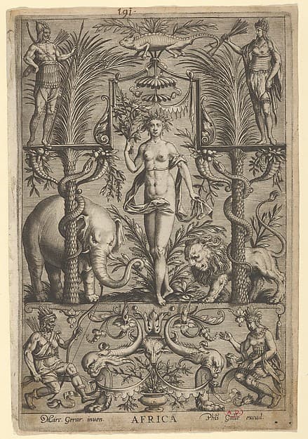 Allegory of Africa, from "The Four Continents", by Marcus Gheeraerts the Elder