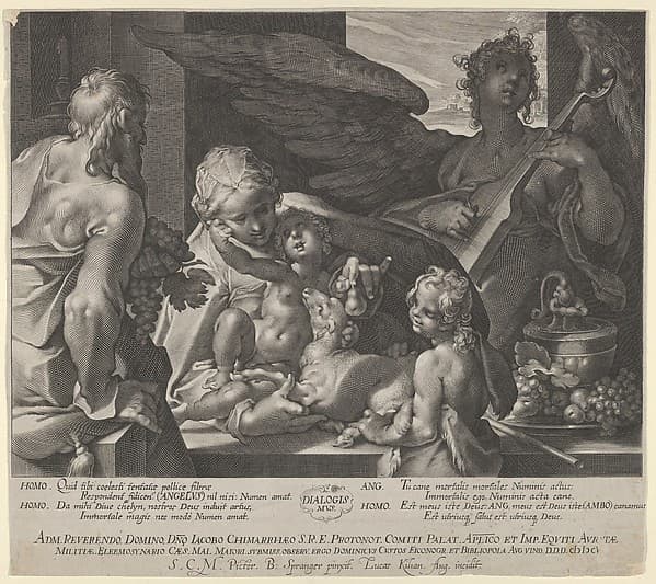 Holy Family with Saint John, by Lucas Kilian
