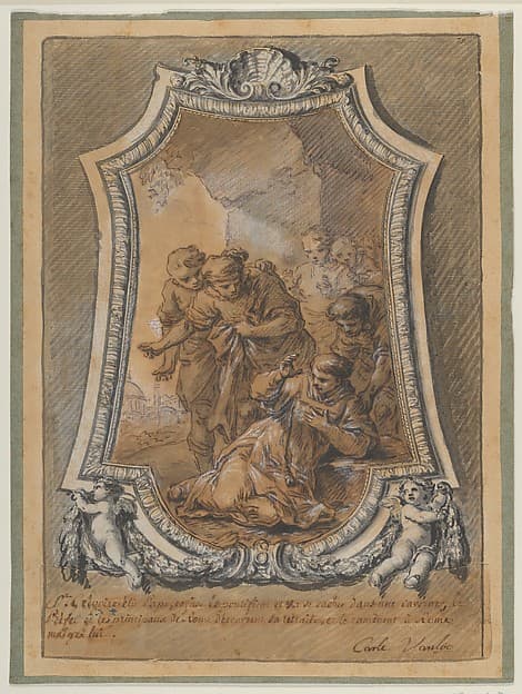 St. Gregory Reluctant to Accept His Election as Bishop of Rome, by Carle (Charles André) Vanloo