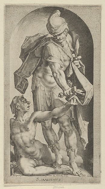Saint Martin and Beggar, by Zacharias Dolendo